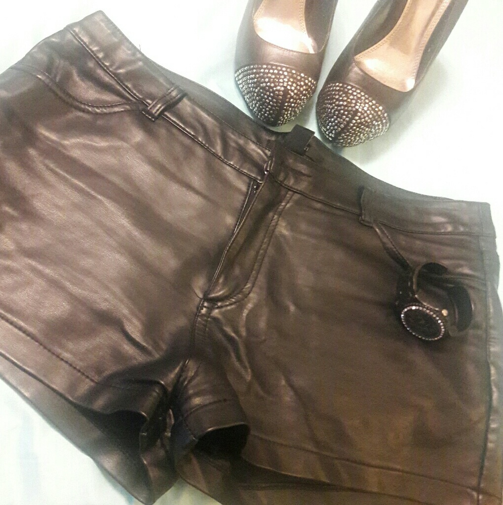 Forever 21 Leather Shorts