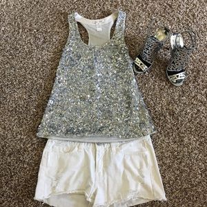 Alice+ Olivia sequins top