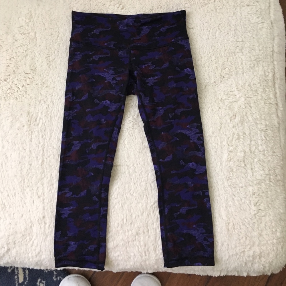 Lululemon purple camo pants.