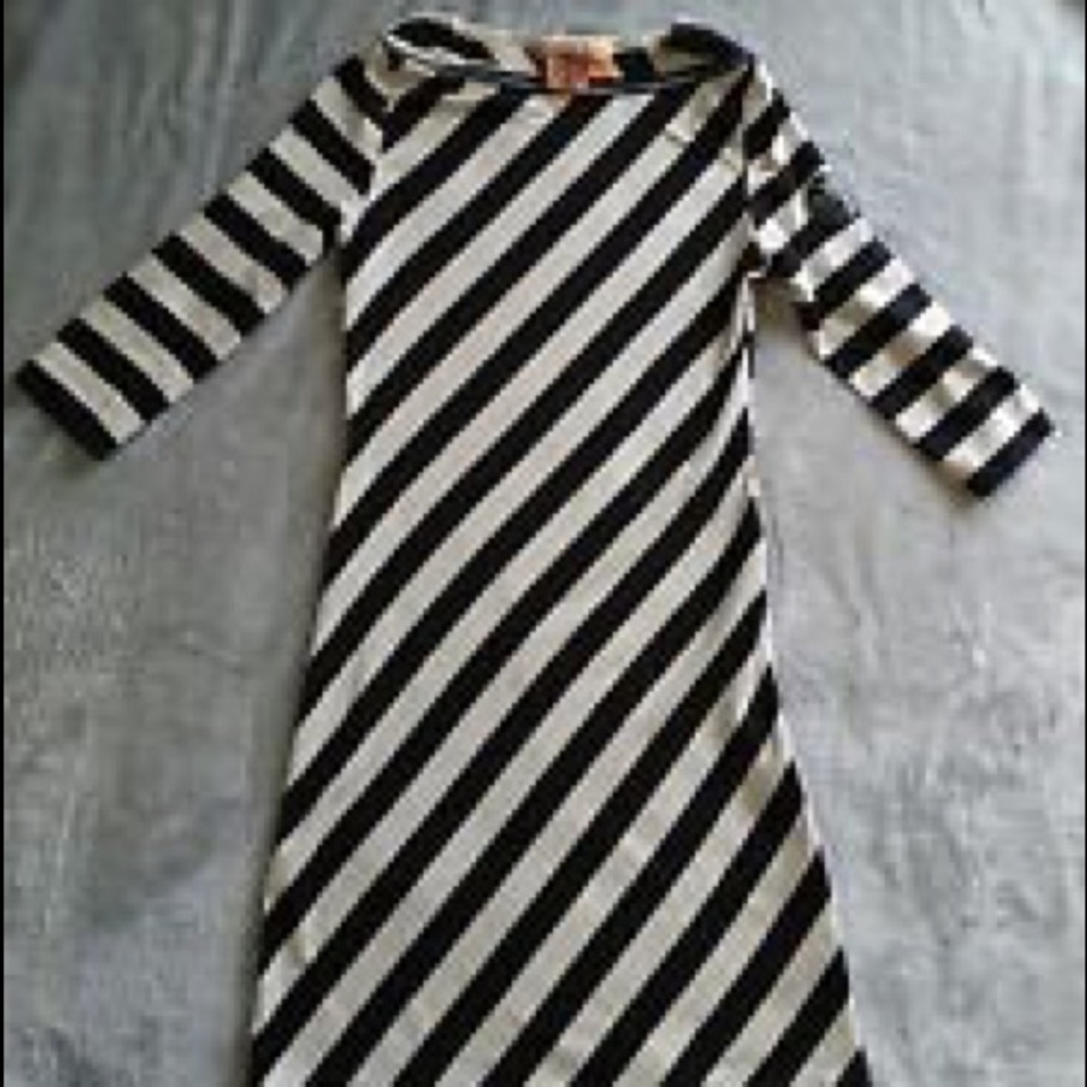 3/4 Sleeve Striped Tory Burch Dress