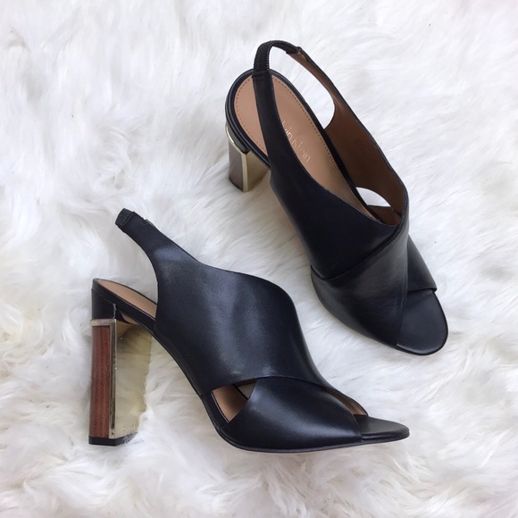 Calvin Klein Shoes - Calvin Klein Cross Strap Slingback Karel Sandal
