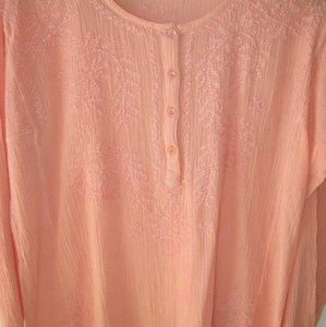New detailed embroidered tunic Kurta top Size 2X