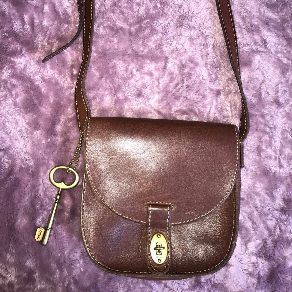 Fossil Leather Satchel