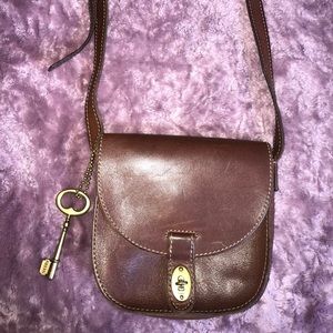 Fossil Leather Satchel