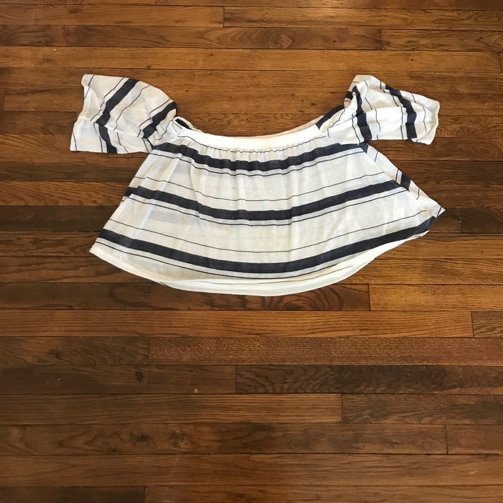Off the shoulder, striped summery shirt from ASOS