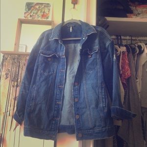 Free people jean jacket- size S