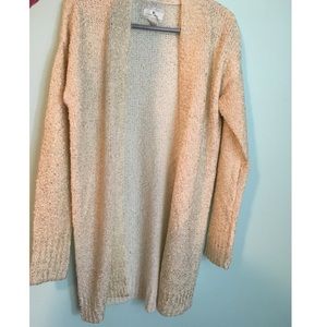 White and Gold long cardigan