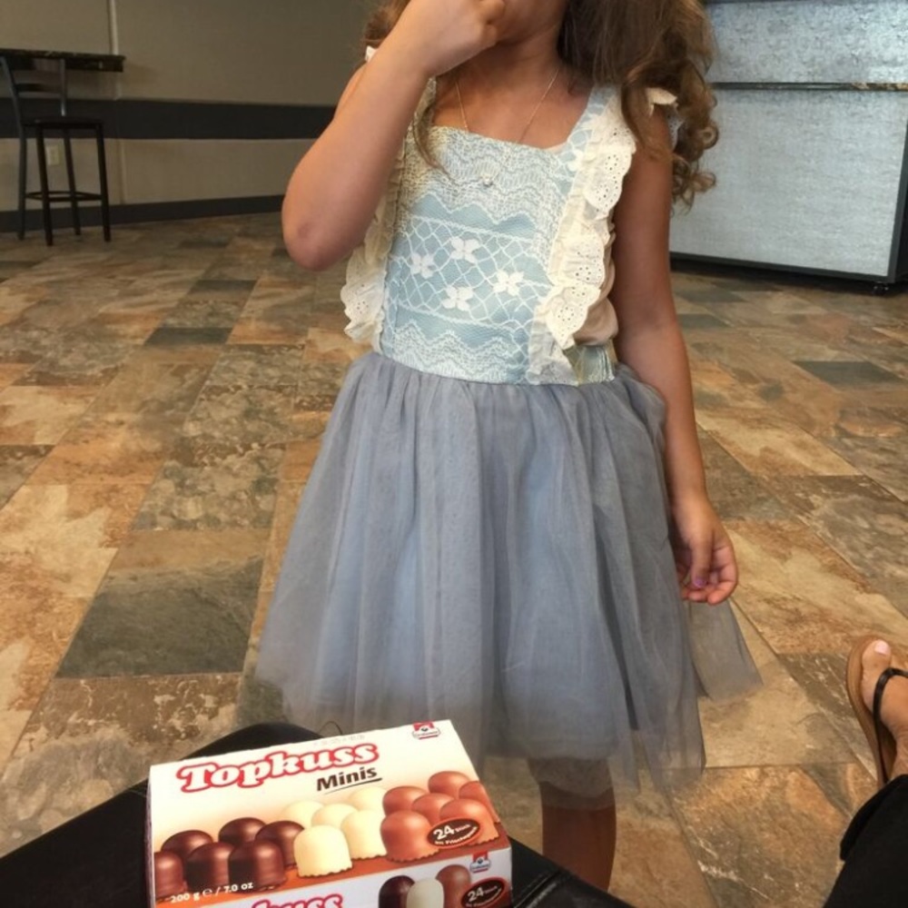 Grayish blue dress