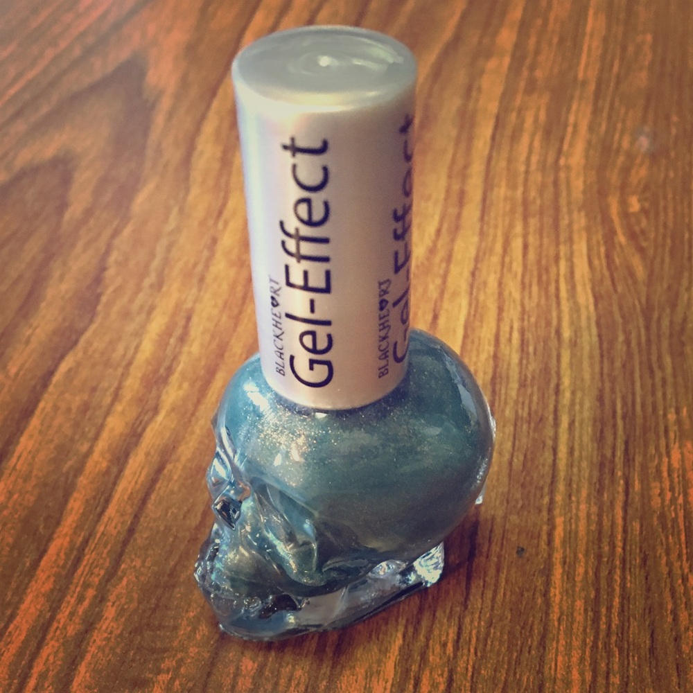 Blackheart Grey Shimmer Gel Nail Polish