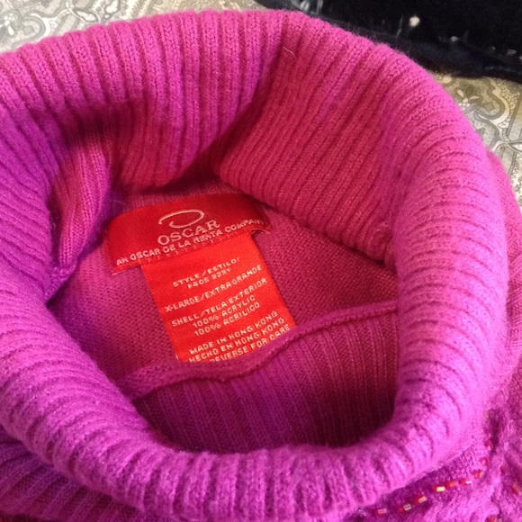 💠VINTAGE💠Raspberry Pink Beaded Sweater 💞 - Picture 5 of 6