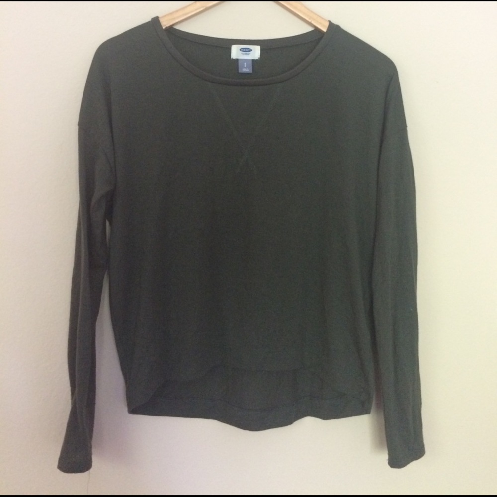 Olive Green ON High Low Tee