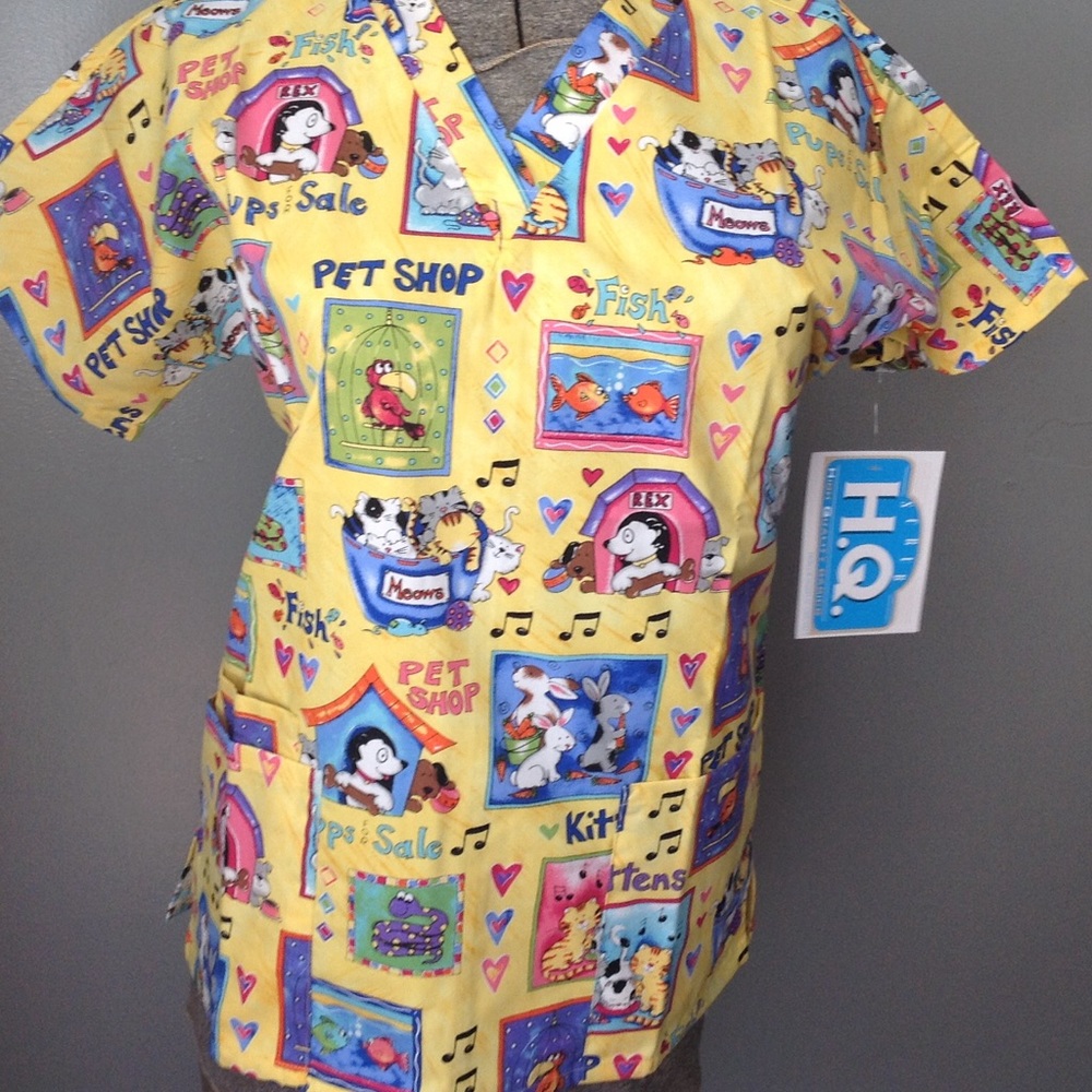 Scrub top  XSm