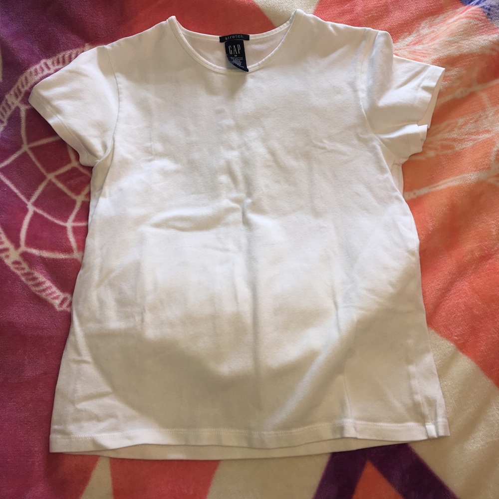 GAP white, stretch T-shirt