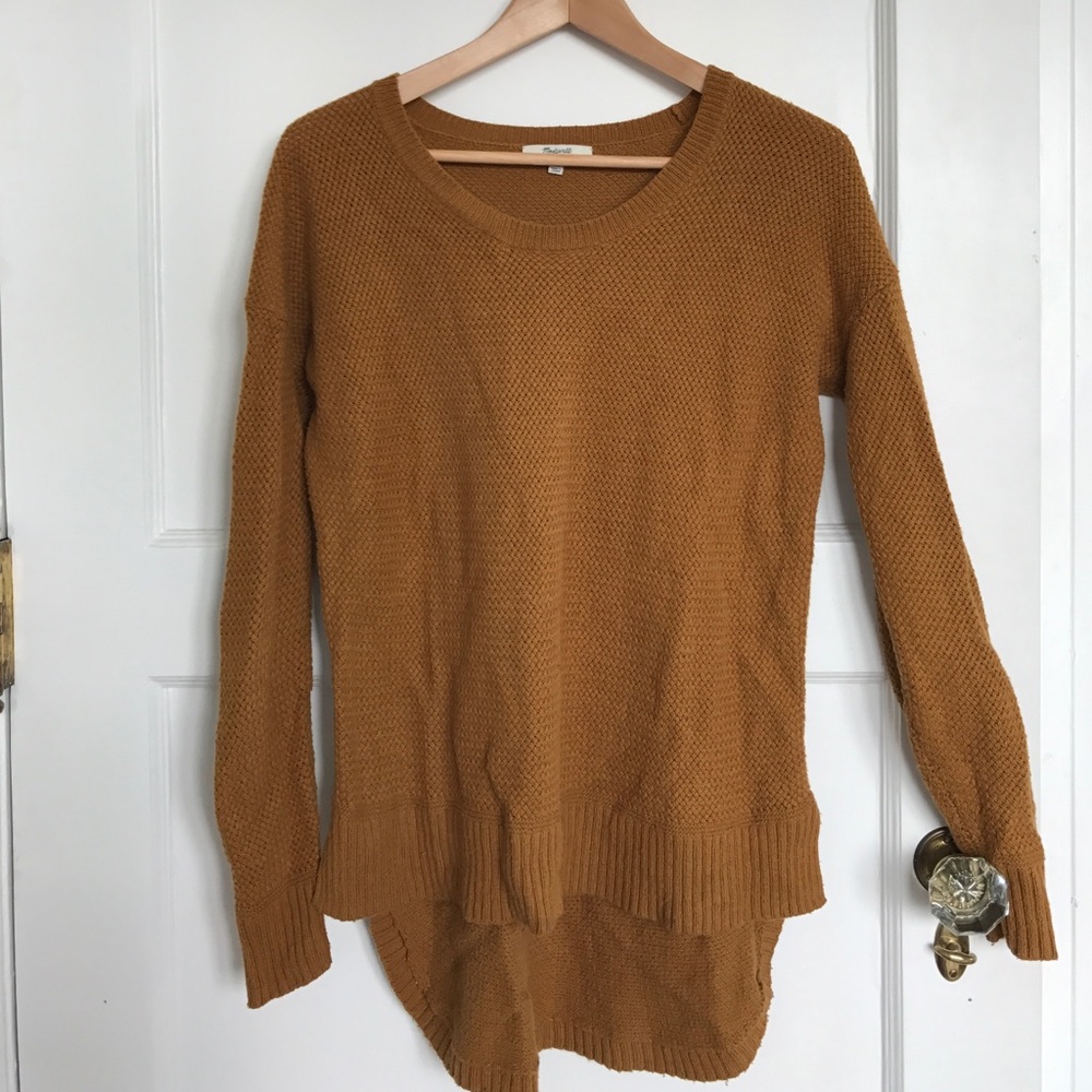 Dark mustard yellow Madewell sweater