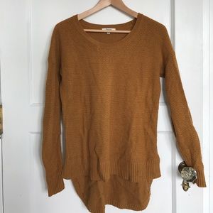 Dark mustard yellow Madewell sweater