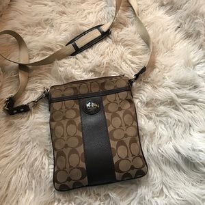 Coach cross body satchel bag