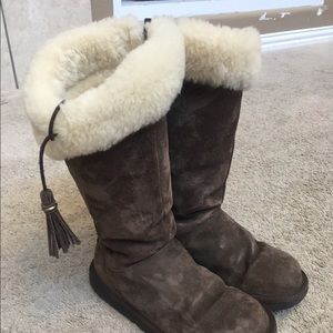 Ugg Brown tall boots size 8