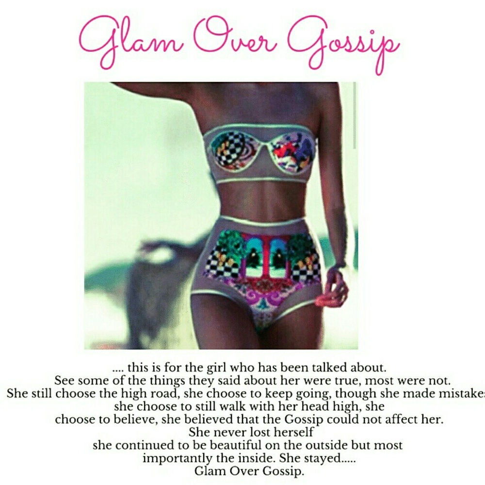 What does Glam Over Gossip mean?