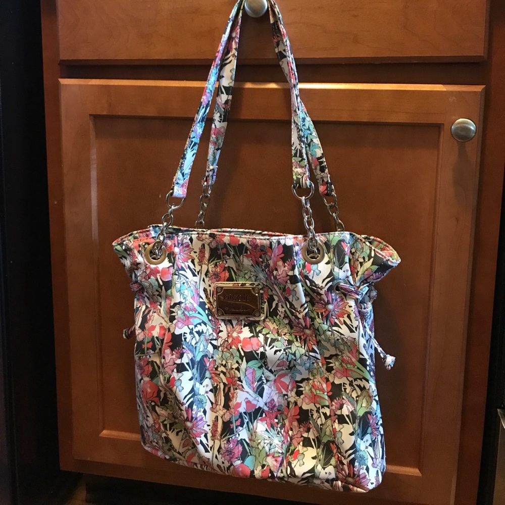 Flowery Nicole Miller purse