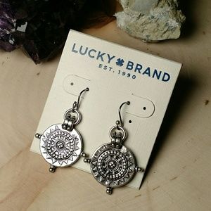 Lucky Brand medallion earrings!