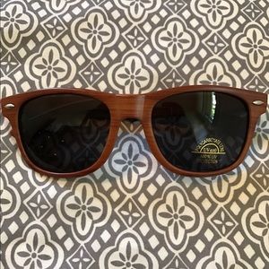 Brand new wood looking titos vodka sunglasses