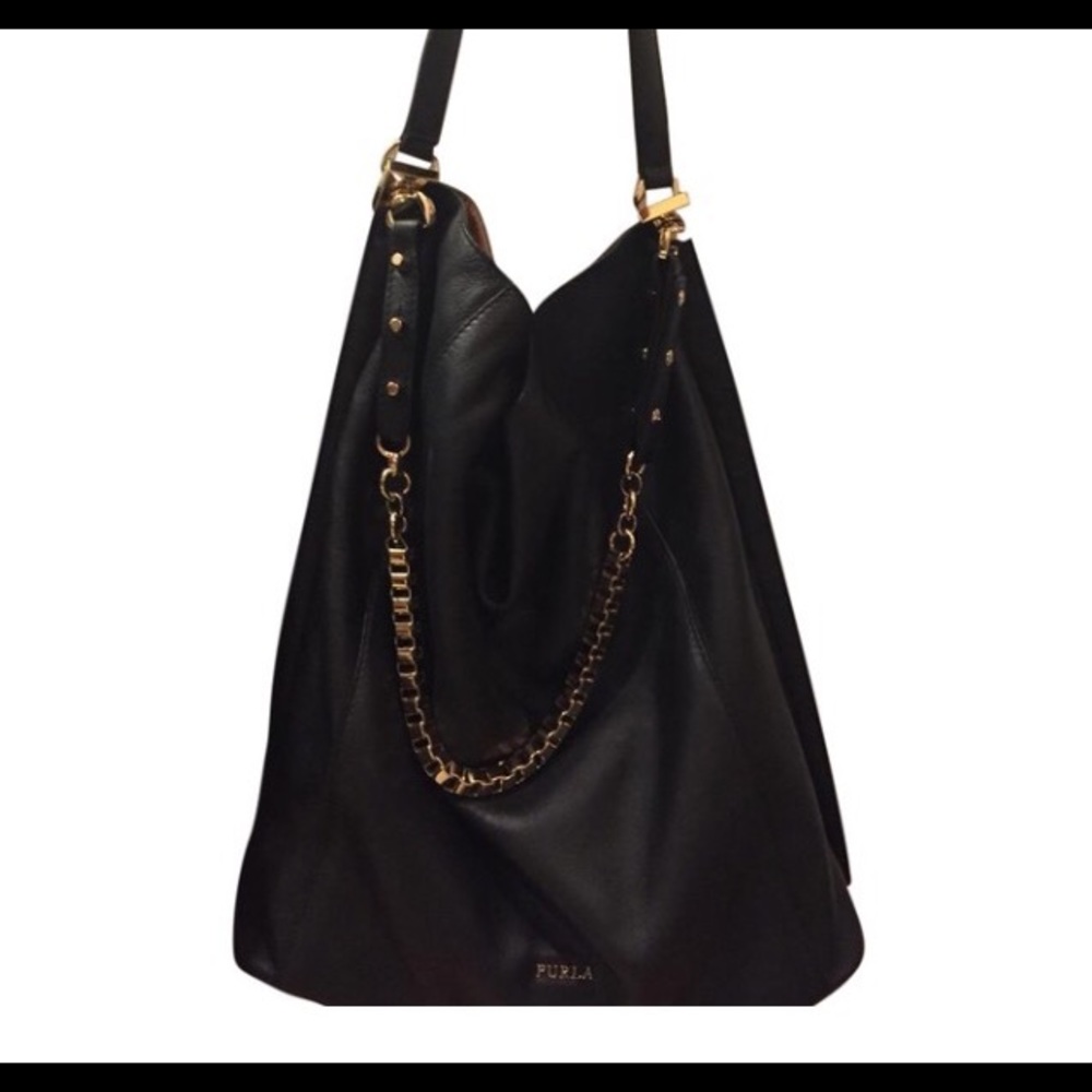 Furla hobo leather bag