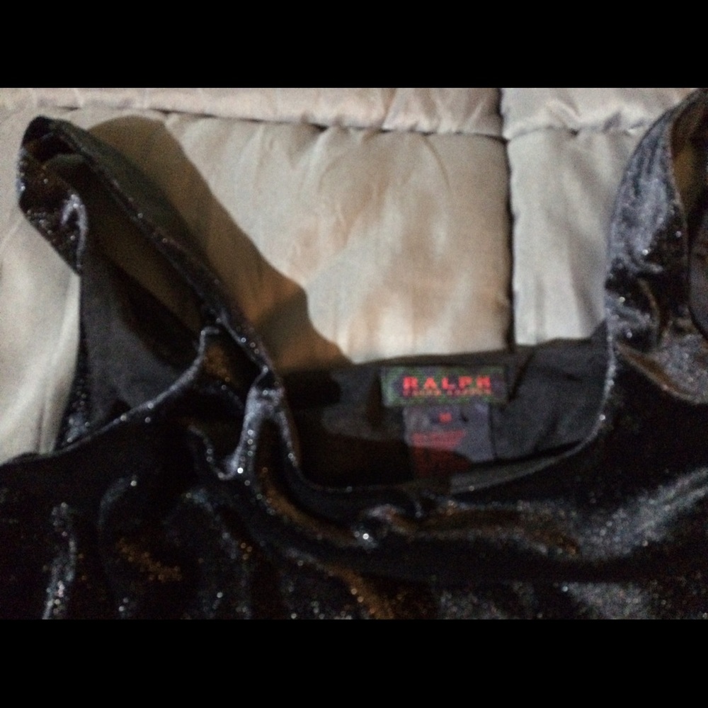 Ralph Lauren Black with silver Metallic dress.
