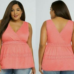 Cute Torrid lace halter top 5X