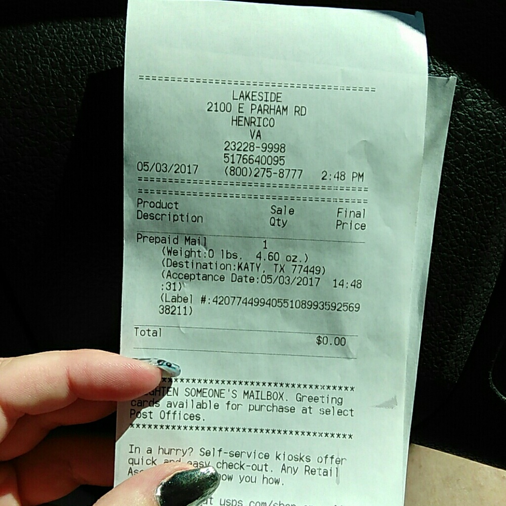 Shipped Tiffany necklace