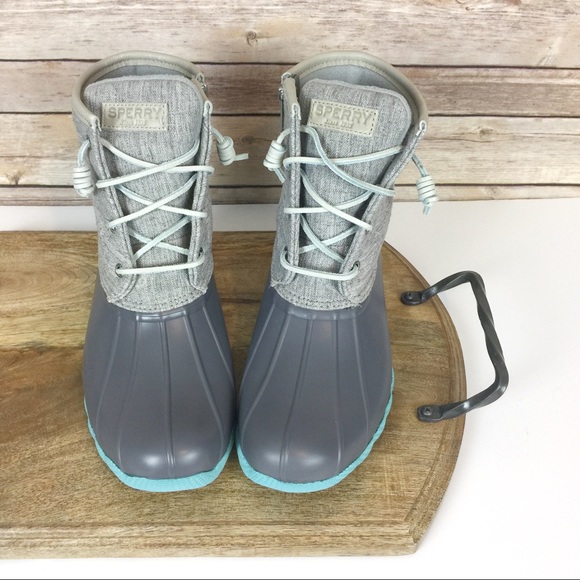turquoise sperry duck boots