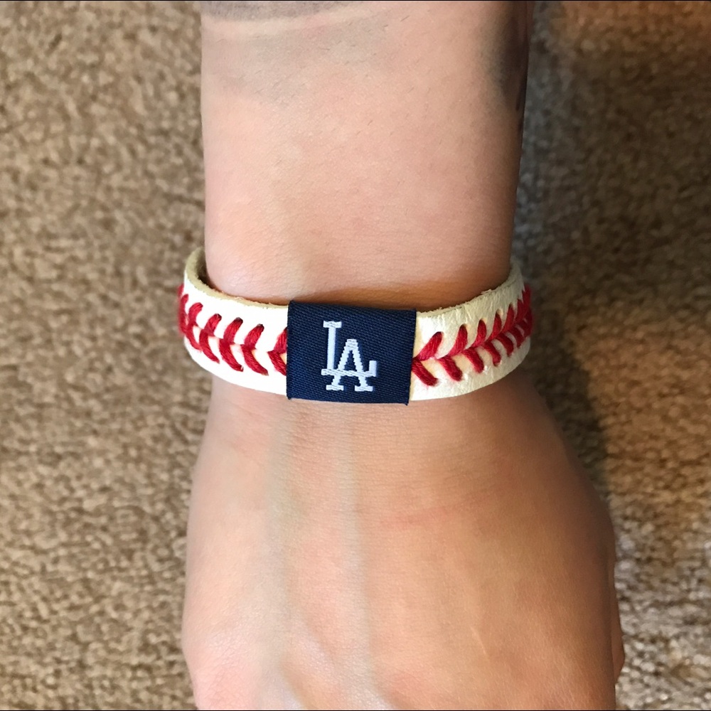 Dodgers baseball bracelet