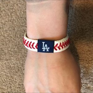 Dodgers baseball bracelet
