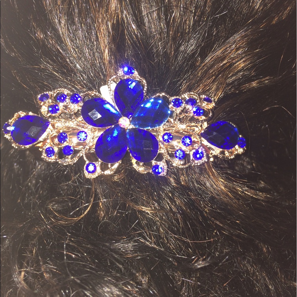 4 Beautiful Jeweled Barrettes