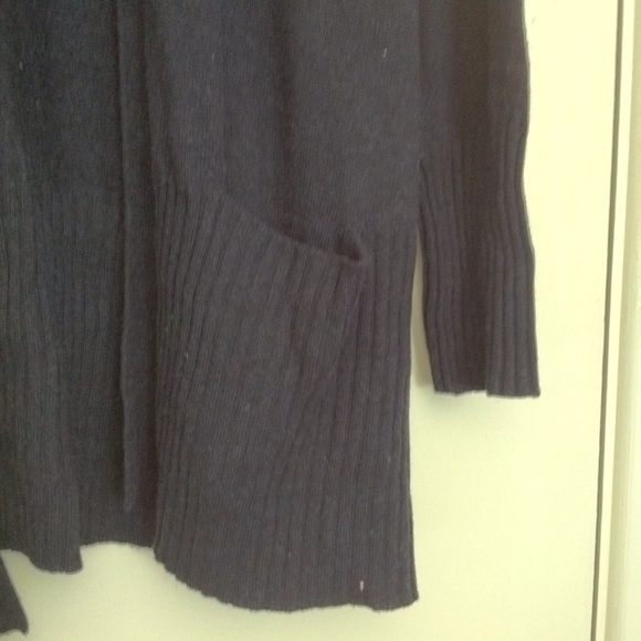 Acrobat soft navy long cardigan - Picture 3 of 3