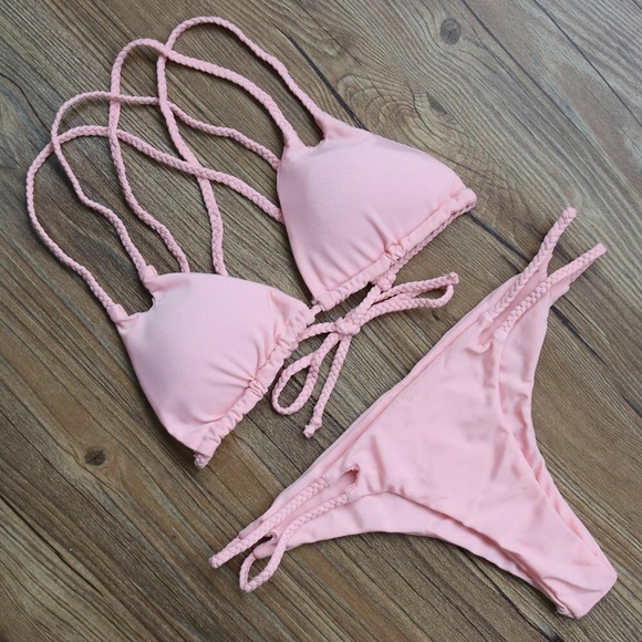 Pink Braid Bikini - Picture 2 of 2