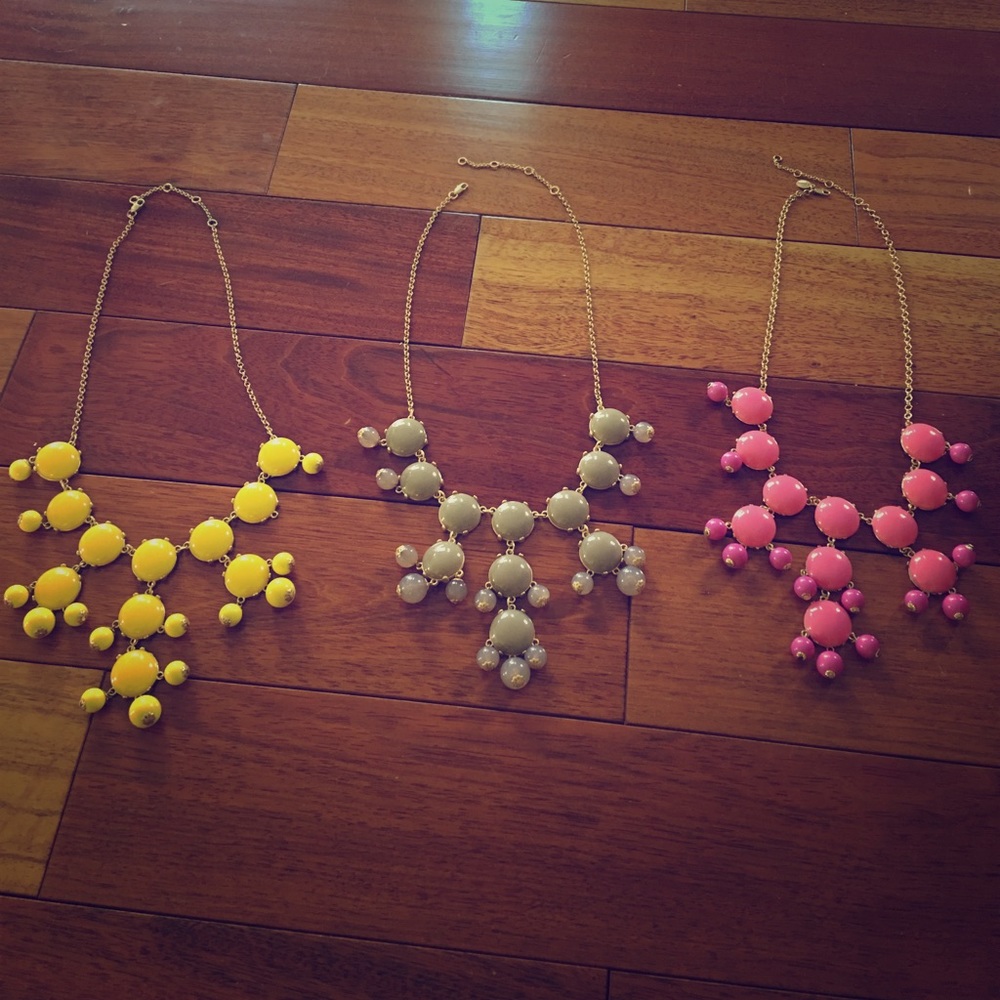 Bubble Statement Necklaces (Set of 3)