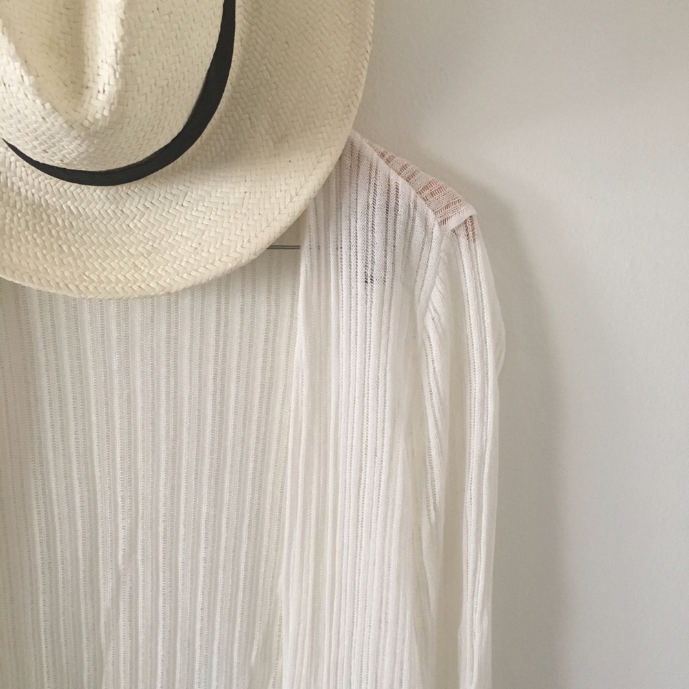 cream / lightweight duster