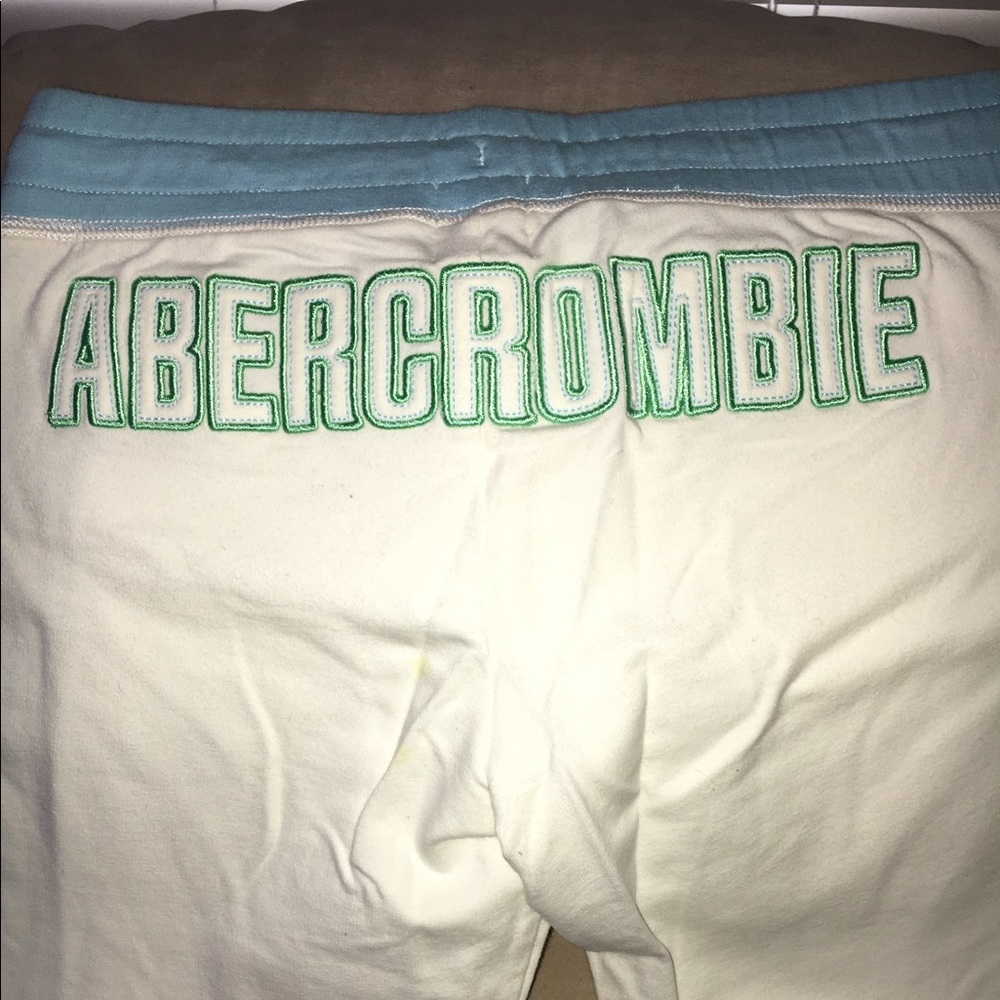 Abercrombie white sweatpants