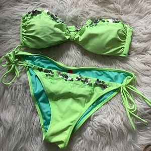 Victoria's Secret sequin bandeau bikini