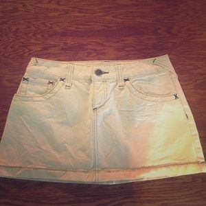 Free People denim skirt