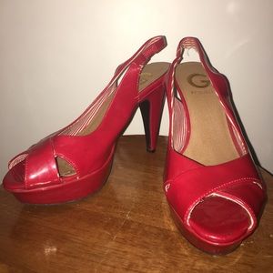 Red Size 6 Guess Heels