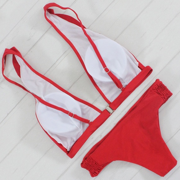 Red Ruffle Bikini - Picture 4 of 4