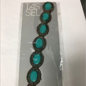 Corso turquoise adjustable headband