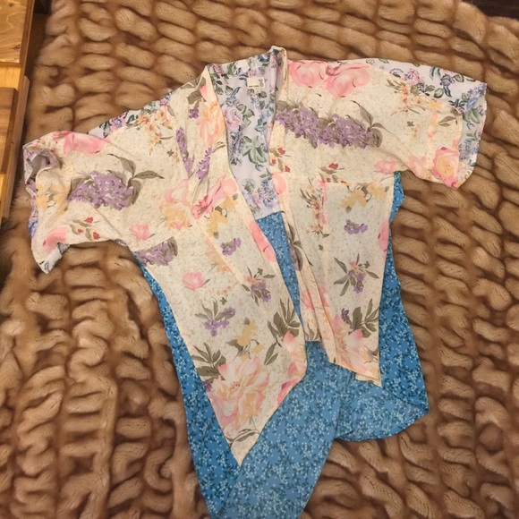 Urban Outfitters Sweaters - urban renewal floral kimono. one of a kind!