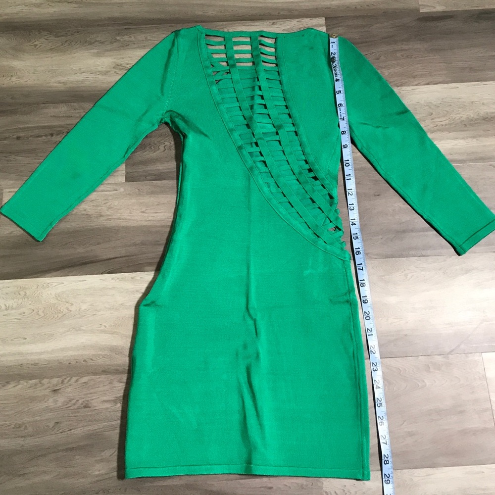 Green Bebe Cutout Dress XS