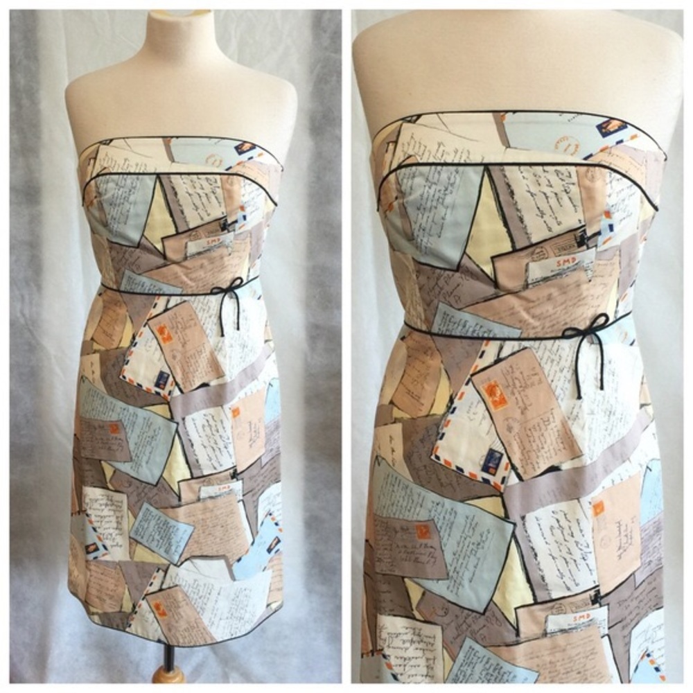 Strapless JCrew Love Letter Dress