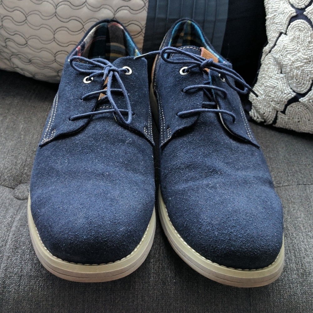 Blue suede shoes