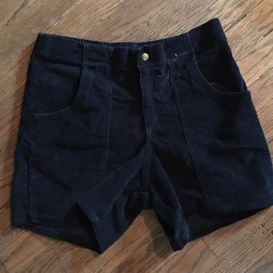 American Apparel Navy Corduroy Shorts