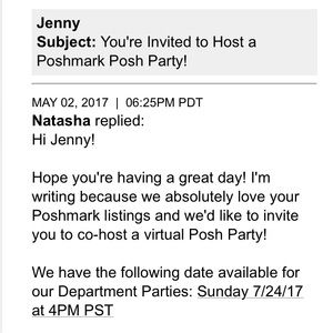 Woot! I'm gonna host a posh party!