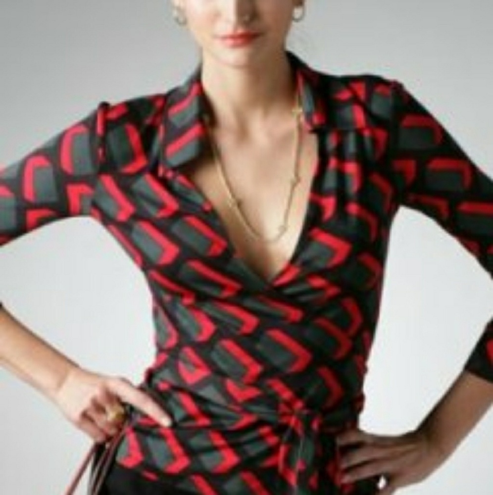 DVF wrap top